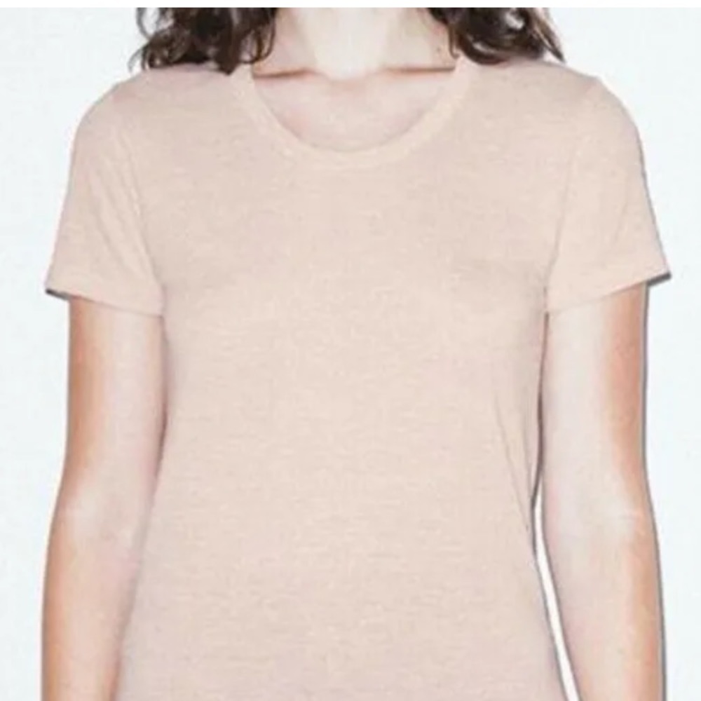 NWOT American Apparel Ladies Tri blend T-shirt Vintage Track Tee TR301